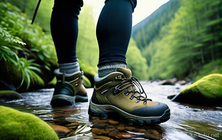 등산 복장 구성 가이드 - **Prompt: A confident adult hiker, wearing durable and practical hiking trousers and a long-sleeved ...